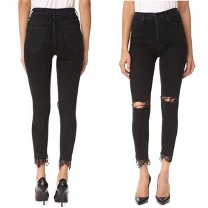 MOTHER The Swooner Dagger Ankle Fray Jeans Size 28